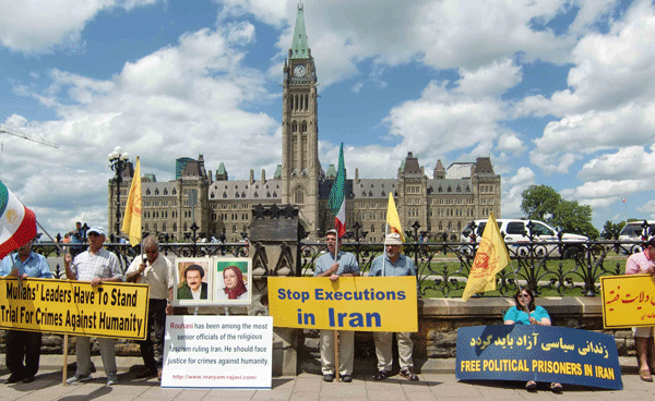 Protest in Canada: No to executions and torture in Iran