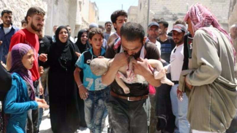 Hundreds of Assad-Russian raids burn Aleppo, dozens of civilians die