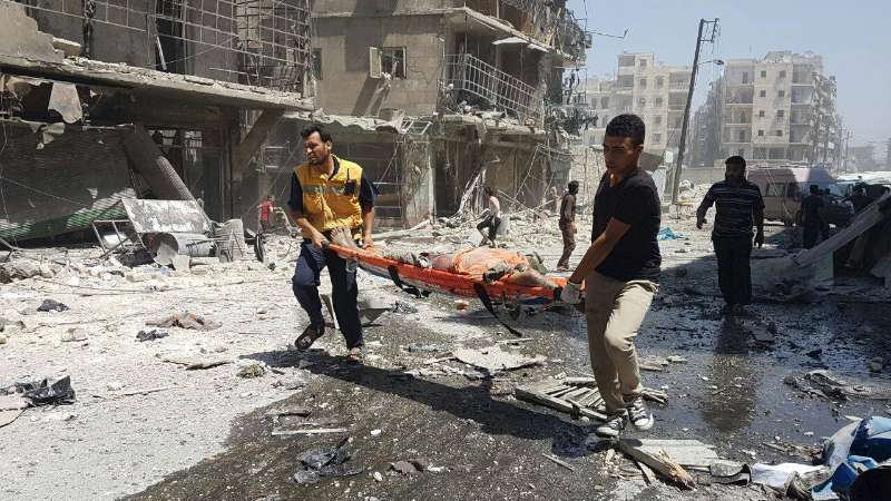Aleppo: Tens of civilians killed by Assad-Russian airstrikes
