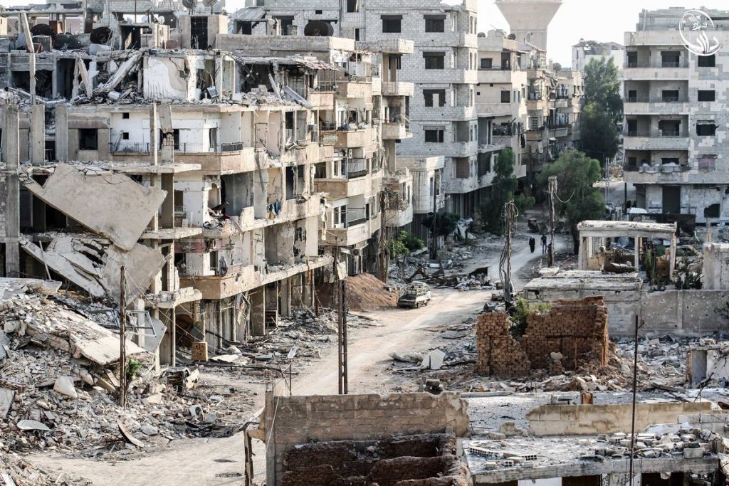 This is what remains of Darayya after 4 years of siege and daily bombardment by Assad regime