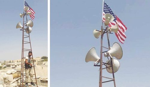 Syria: Kurdish militias raise US flags on its positions