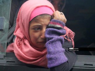 Farewell: Civilians displaced from Homs' last Rebel-held district